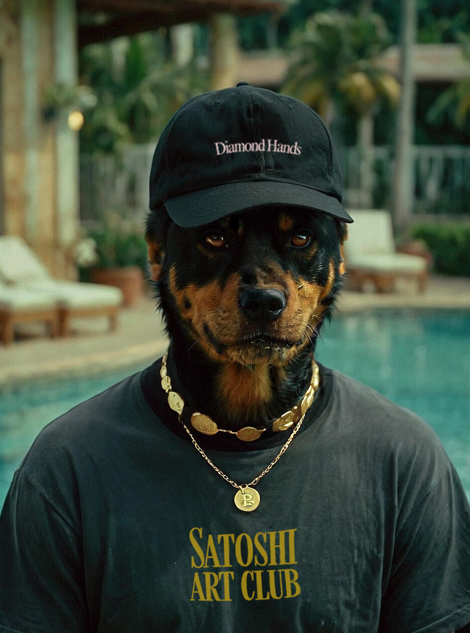 Diamond Hands - Satoshi Art Club Logo Tshirt