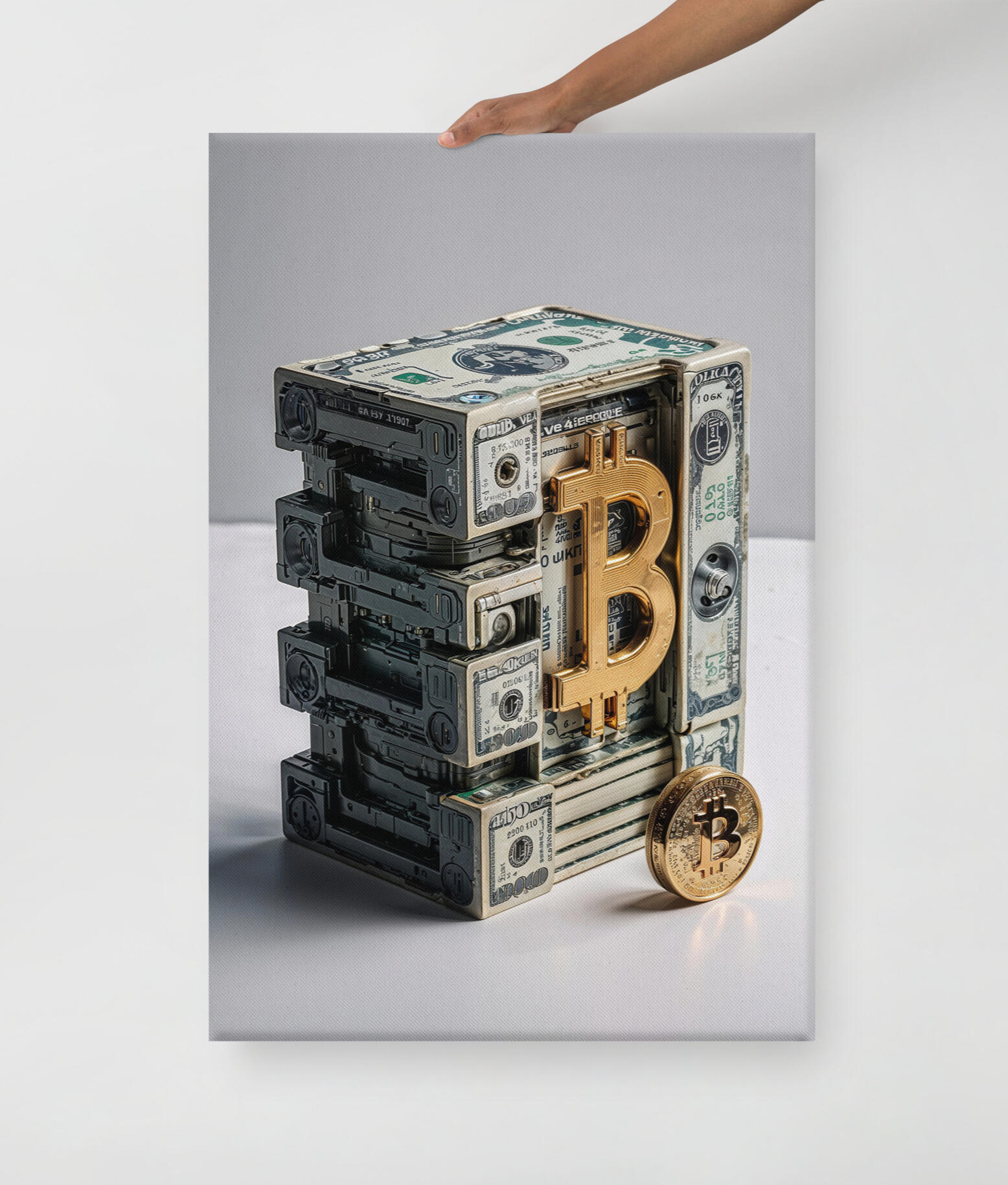 CURRENCY EXCHANGE: Bitcoin Cash - Luxury Currency Art Canvas Print | Modern Money Wall Art Collection